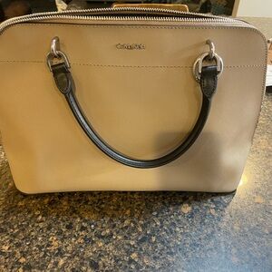 Calvin Klein Tan and Black Satchel
